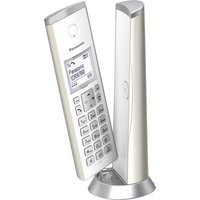 Panasonic KX-TGK220GN Schnurloses Telefon analog Anrufbeantworter, Design Telefon, Freisprechen, mit von Panasonic