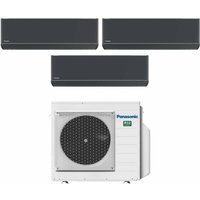 Klimagerät Panasonic Trial Split Inverter Klimagerät Serie Etherea Dark 7+7+9 mit CU-3Z68TBE R-32 Wi-Fi Integrated Farbe Graphit Grau 7000+7000+9000 Klimagerät Panasonic Trial Split Inverter Klimagerät Serie Etherea Dark 7+7+9 mit CU-3Z68TBE R-32 Wi-Fi Integrated Farbe Graphit Grau 7000+7000+9000 von Panasonic