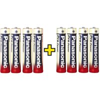 Panasonic - Pro Power 4+4 gratis Micro (AAA)-Batterie Alkali-Mangan 1.5 v 8 St. von Panasonic