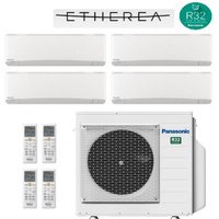 Panasonic Quadri Split Inverter-Klimagerät Serie Etherea Weiß 9+9+9 mit CU-4Z68TBE R-32 Wi-Fi Integrated 9000+9000+9000 Weiß von Panasonic