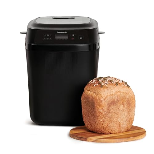 Panasonic SD-PN100KXE Brotbackautomat für kleine Haushalte, 4 Glutenfreie Programme, Kompaktes Design, 18 Automatische Programme, LCD Display, Kleine Brote 200g oder 400g, Schwarz von Panasonic