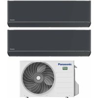 Dual split inverter-klimagerät serie etherea dark 7+12 mit cu-2z41tbe r-32 wi-fi integrated farbe graphit grau 7000+12000 - Panasonic von Panasonic