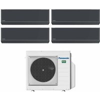 Quadri Split Inverter-Klimagerät Serie Etherea Dark 7+9+9 mit CU-4Z68TBE R-32 Wi-Fi Integrated Farbe Graphite Grey 7000+9000+9000 - Panasonic von Panasonic