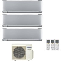 Trial Split Inverter-Klimagerät Serie Etherea Silver 12+12+12 mit CU-3Z68TBE R-32 Wi-Fi Integrated 12000+12000 Silver - Panasonic von Panasonic
