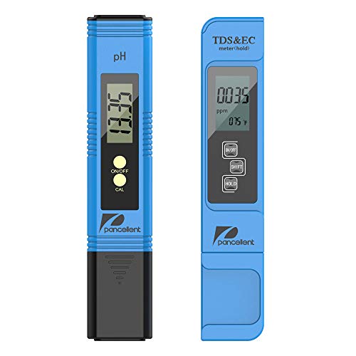 Wasserqualitätstest Meter Pancellent TDS PH EC Temperatur 4 in 1 Set für Hydrokultur, Aquarien, Trinkwasser, RO-System, Fischteich und Schwimmbad von pancellent