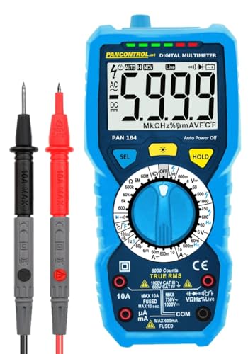 Pancontrol PAN184 Digital-Multimeter 1000V CAT III True RMS mit kontaktlosem Spannungsprüfer | Strommessgerät, Frequenzmessung, Temperaturmessung von Pancontrol.at
