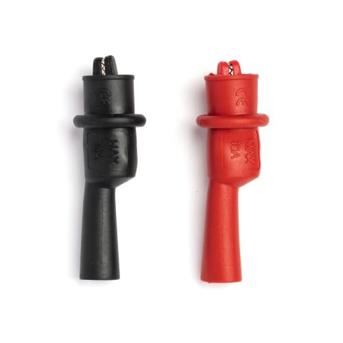 Pancontrol PAN KK15 | Krokoklemmen für Standard Prüfspitzen ohne Gewinde (je 1xrot + 1x schwarz), Zubehör für Multimeter von Pancontrol.at