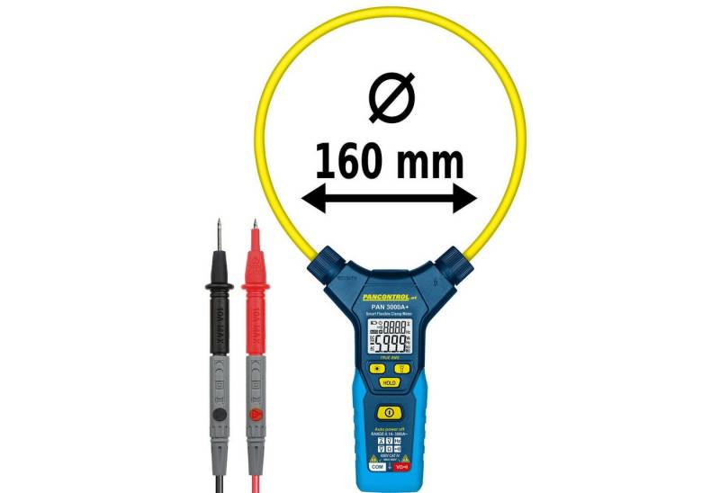 Pancontrol Strommessgerät PAN 3000A+, flexible Stromzange 3000A AC True RMS von Pancontrol