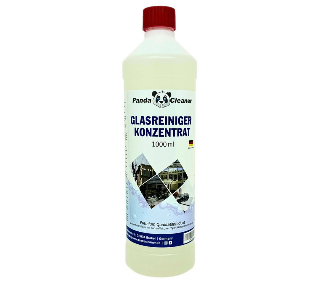 PandaCleaner Glas & Fenster Reiniger - Fensterreiniger - Streifenfreie Reinigung Glasreiniger (1-St. 1000ml Flaschen 1l) von PandaCleaner