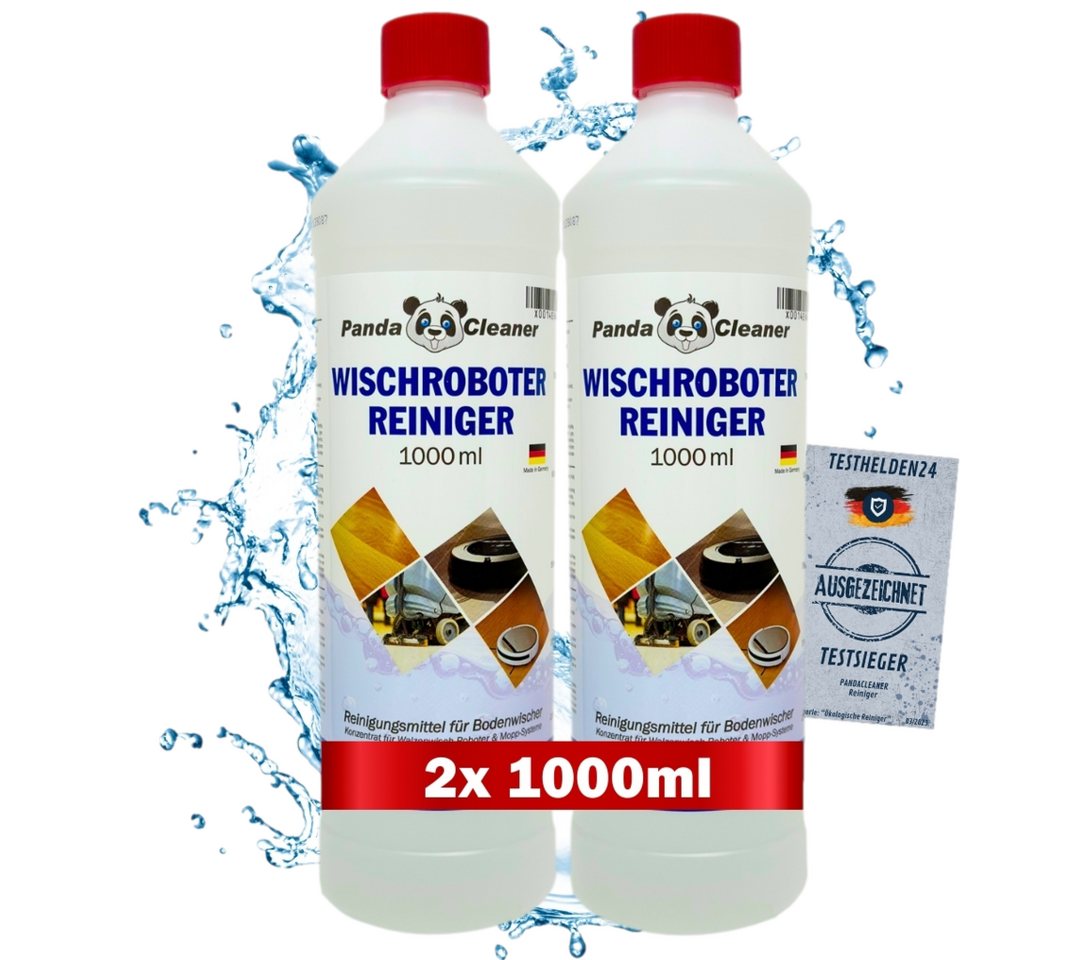 PandaCleaner Wischroboter Reinigungsmittel - Konzentrat für Bodenwischer Fussbodenreiniger (Spar-Set, [2-St. Konzentrat Reiniger 2000ml) von PandaCleaner