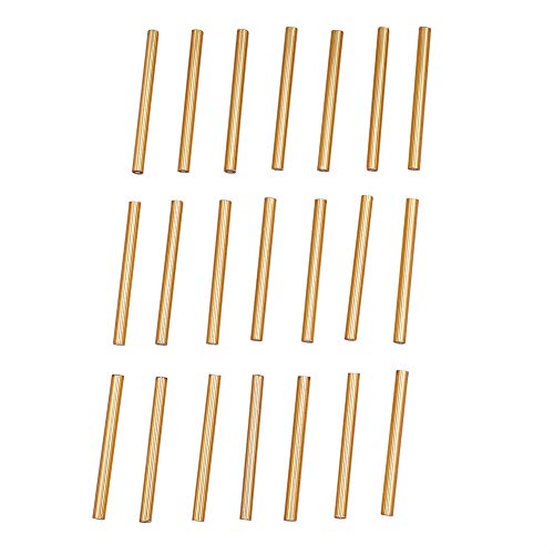 PandaHall 155 Stück/50 g goldfarbene lange Glas-Stiftperlen 31 ~ 34 x 3 mm Röhren-Abstandhalter Perlen für DIY-Schmuckherstellung von PH PandaHall