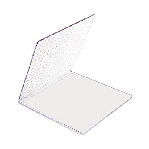 PH PandaHall Acrylblock für Silikonstempel 15X15.7cm Acryl Stempelblock Positionierung Stempeln Klare Stempel Craft Stamping Tool Mit Gitterlinien Stempelhilfe Für Silikonstempel Scrapbooking von PH PandaHall