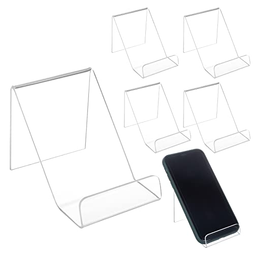 PandaHall Elite 6er Pack Acryl Buchständer Broschüre Bild Staffelei Ständer Kunstwerk Ständer Halter Veranstalter Träger 6,5 cm hoch von PH PandaHall
