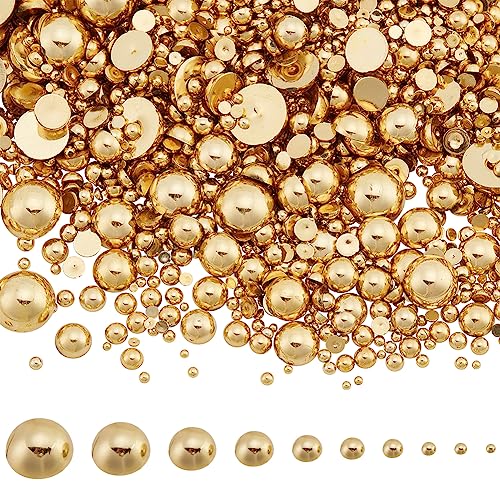 PH PandaHall 4040 Stück 10 Größen Halbrunde Perlen Goldene Flatback Perlen 2~14mm ABS Kunststoff Halbrunde Perlen Bastel Cabochons Für Nägel Gesicht Kunst Handwerk Becher Schuhe DIY Edelstein PH PandaHall 4040 Stück 10 Größen Halbrunde Perlen Goldene Flatback Perlen 2~14mm ABS Kunststoff Halbrunde Perlen Bastel Cabochons Für Nägel Gesicht Kunst Handwerk Becher Schuhe DIY Edelstein von PH PandaHall