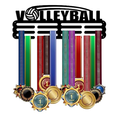 PH PandaHall Medaillenaufhänger Volleyball Medaillenhalter 15.7" Auszeichnungen Bandaufhänger Medaillenaufhänger Wandregal Sportmedaillenaufhänger Display Für Männer Frauen Sportathleten von PH PandaHall