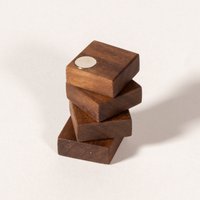 4 Kühlschrankmagnete Aus Nuss | Handgemacht Hochwertigem Echtholz Starke Neodym Magnete Als Ideales Geschenk von PandaHolzmanufaktur