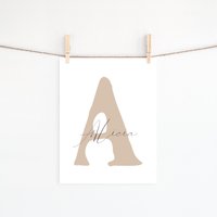 Namensbild Poster Mit Buchstabe Und Name Erstellen Kinderzimmer Deko Junge Mädchen Geschenk Zur Geburt, Taufe Kinder Baby/Babyzimmer Bilder Namensbild Poster Mit Buchstabe Und Name Erstellen Kinderzimmer Deko Junge Mädchen Geschenk Zur Geburt, Taufe Kinder Baby/Babyzimmer Bilder von Pandawal