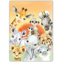 Pandawal Kinderzimmer Bilder Für Junge Und Mädchen Tier Poster Safari Tiere Deko Wasserfarben Kinder 50 X 70 cm Wandbild Pandawal Kinderzimmer Bilder Für Junge Und Mädchen Tier Poster Safari Tiere Deko Wasserfarben Kinder 50 X 70 cm Wandbild von Pandawal