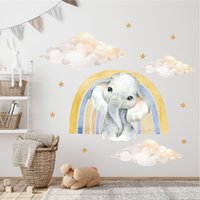 Pandawal Wandtattoo Baby Elefant Mit Regenbogen Und Wolken Safari Tiere Wandaufkleber Kinderzimmer Deko Bild Für Junge Mädchen Wandbild Pandawal Wandtattoo Baby Elefant Mit Regenbogen Und Wolken Safari Tiere Wandaufkleber Kinderzimmer Deko Bild Für Junge Mädchen Wandbild von Pandawal