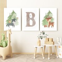 Waldtiere Poster Set Mit Name Kinderzimmer Deko Junge Mädchen Geschenk Geburt/Taufe Tiere Bilder Kinder Babyzimmer Personalisiert Wolf Fuchs Waldtiere Poster Set Mit Name Kinderzimmer Deko Junge Mädchen Geschenk Geburt/Taufe Tiere Bilder Kinder Babyzimmer Personalisiert Wolf Fuchs von Pandawal
