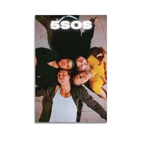 5 Seconds of Summer (4) Poster, dekoratives Gemälde, Leinwand-Wandposter und Kunstdruck, modernes Familienschlafzimmer-Dekor-Poster, 40 x 60 cm von Pandem