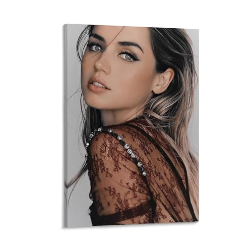 Ana De Armas (21) Poster, dekoratives Gemälde, Leinwand-Wandposter und Kunstdruck, modernes Familienschlafzimmer-Dekor-Poster, 60 x 90 cm von Pandem