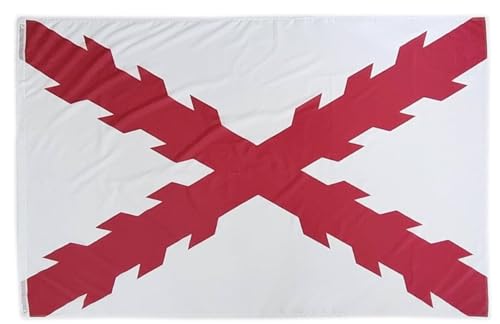 2 Flaggen mit Burgunder-Kreuz, 150 cm x 90 cm, großes spanisches Reich von Pandiui23