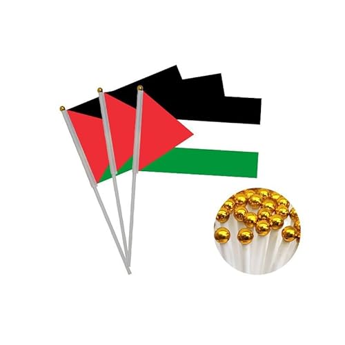 Pandiui23 20 Palästinensische Kurbelflaggen, Palästina Mini-Flagge tragbar, 14 cm x 21 cm, Patriotisch, Feiern und Paraden Pandiui23 20 Palästinensische Kurbelflaggen, Palästina Mini-Flagge tragbar, 14 cm x 21 cm, Patriotisch, Feiern und Paraden von Pandiui23