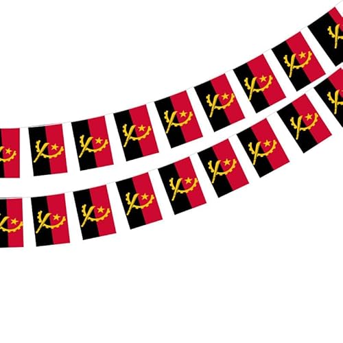 Angola-Flagge, 40 Stück, Angola-Flagge, 11,4 m von Pandiui23
