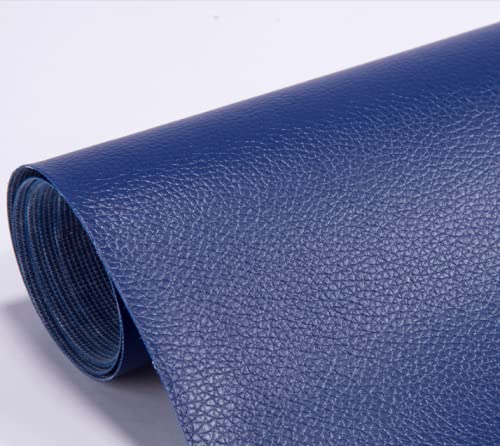 Aufkleber aus Kunstleder, Lederpatch, wasserdicht, selbstklebend, für Tapeten (blau) von Pandiui23