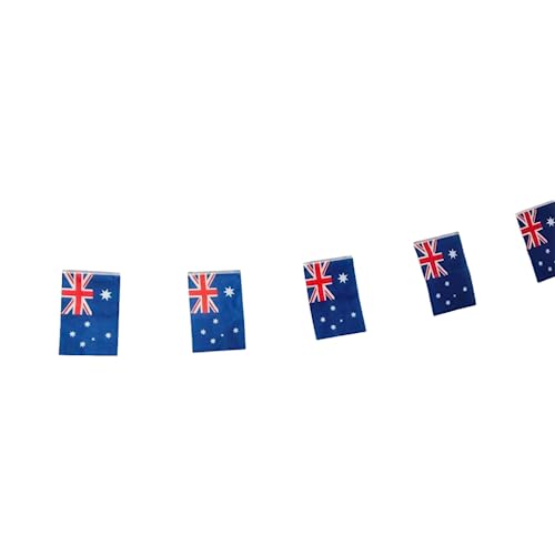 Australien Flagge 40 Stück Australia Flagge Australien Australien Girlande Australien Australien Flagge Australien Nationalflagge 14 x 21 cm für Garten Bars Dekorationen (Australien) von Pandiui23