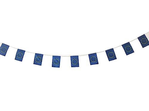 Europäische Union Flagge 40 Stück Europäische Union Flagge, Europäische Union Girlande 11.4M Wimpelkette Europäische Union Nationalflagge Europäische Flaggen 14x21cm Europäische Union Flagge 40 Stück Europäische Union Flagge, Europäische Union Girlande 11.4M Wimpelkette Europäische Union Nationalflagge Europäische Flaggen 14x21cm von Pandiui23