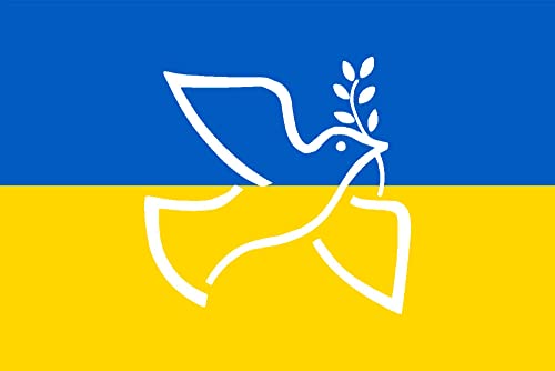 Ukrainische Flagge, Ukrainische Flagge, 150 cm x 90 cm, ukrainische Flagge von Pandiui23