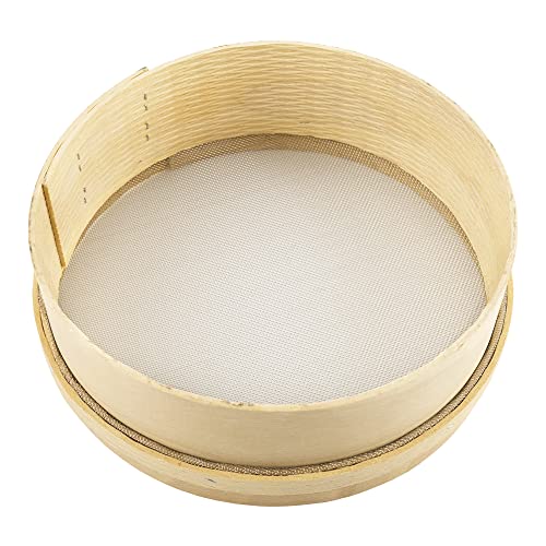 Panetta Casalinghi Holz Sieb mit Edelstahl Mesh, beige, 20 cm von Panetta Casalinghi