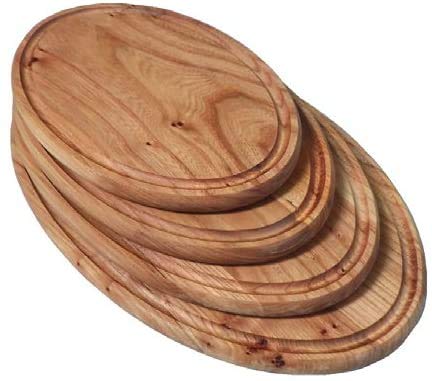 Panetta Casalinghi Oval Holz Schneidebrett mit Groove, beige, 40 x 24 cm Panetta Casalinghi Oval Holz Schneidebrett mit Groove, beige, 40 x 24 cm von Panetta Casalinghi