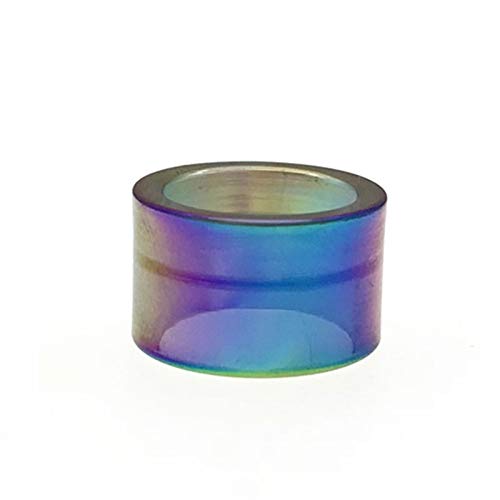 Pang-qingtian 1 stück Farbe Regenbogen fit für tfv18 Glas tropfspitze mundstück fit für smok tfv18 Tank (Farbe : Rainbow) von No Logo