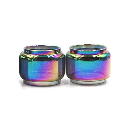 Pang-qingtian 2 stücke Regenbogen-Blasenglas-Röhrchen für GeekVape Zeus x Mesh RTA 4,5ml / Fit für Zeus Sub Ohm 5ml / Fit für Zeus Dual 5,5ml (Größe : FIT for Zeus X RTA 4.5ml) von No Logo