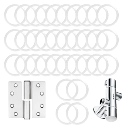 Fitschenringe Zimmertüren Kunststoff 120 Stück 1mm & 2.4mm Unterlegscheiben Türscharnier 10,2 mm X 15 mm Montageringe Ohne Abriebspuren Fitschenringe Fitschenringe Zimmertüren Kunststoff 120 Stück 1mm & 2.4mm Unterlegscheiben Türscharnier 10,2 mm X 15 mm Montageringe Ohne Abriebspuren Fitschenringe von PangWuu
