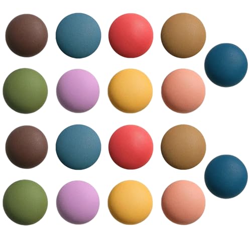 18 Kühlschrankmagnete, Bunte Magnete Für Kühlschrank Und Magnettafel, 18mm Runde Resin Magneten Kühlschrank Set, Dekorative Magnete Für Küche Und Büro von PangWuu
