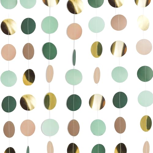 39 Ft Runde Papier Girlande, 3 Stück Runde Papier Girlanden, je 4m, Kreis Deko Funkeln Girlande für Wedding Party Decorations Geburtstag Deko Jubiläen 39 Ft Runde Papier Girlande, 3 Stück Runde Papier Girlanden, je 4m, Kreis Deko Funkeln Girlande für Wedding Party Decorations Geburtstag Deko Jubiläen von PangWuu