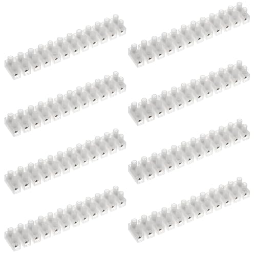 3A Transparent Lüsterklemmen 8 Stück, 12 polig,bis 380 Volt einsetzbar, transparent von PangWuu
