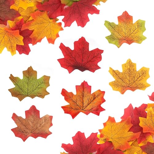 PangWuu 400 Stück Herbstdeko, Künstliche Blätter für Wald Deko und Herbst Dekoration, 8 x 7 cm Große Seidenblätter für Party, Hochzeit und Foto Hintergrund PangWuu 400 Stück Herbstdeko, Künstliche Blätter für Wald Deko und Herbst Dekoration, 8 x 7 cm Große Seidenblätter für Party, Hochzeit und Foto Hintergrund von PangWuu