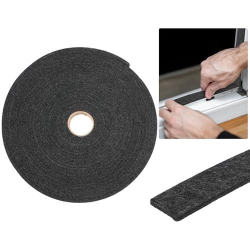 Pangda Wetterstreifen aus Filz, 3,8 cm x 1,9 cm x 1,9 m x 10,1 m, Wintergrau, Wetterabisolierung für Türen und Fenster, Bürste, Türfeger, Zugluftstaubstopper, Gleitdichtung Pangda Wetterstreifen aus Filz, 3,8 cm x 1,9 cm x 1,9 m x 10,1 m, Wintergrau, Wetterabisolierung für Türen und Fenster, Bürste, Türfeger, Zugluftstaubstopper, Gleitdichtung von Pangda