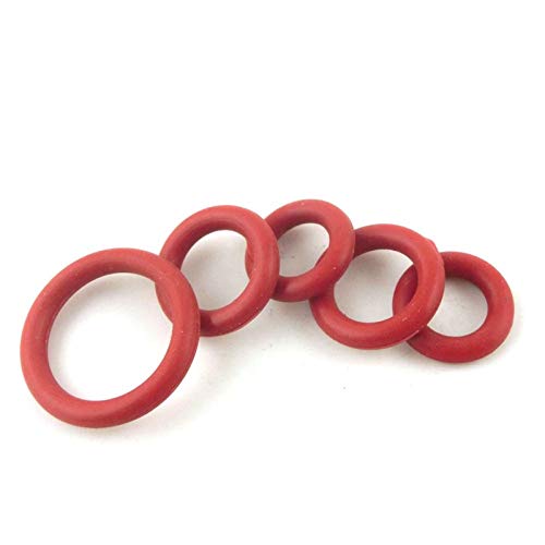 JINchao-O-Ring-Dichtscheibe 200 stücke Rote Siliziumgummi O-Ringe Dichtungen, O-Ringe Dichtungen Dichtungsscheibe, 1,9 mm Dicke 6-16mm OD, Hochwertiger Gummi ( Color : Orange , Size : 16x12.2x1.9mm ) von Pangocho