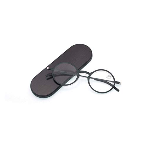 Pangocho Augenoptik Brille 2.0, Runde dünne Lesebrille, Anti-Ermüdung der Augen, Frauen stilvolle, blaues Licht Blocking, Überanstrengung der Augen Gläser Lesen, Rahmenlos und Leichtbau von Pangocho