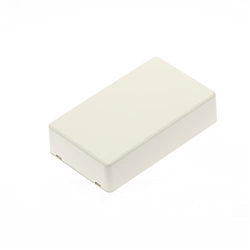 Pangocho Jinchao-Anschlussdose Elektronisches Projekt Instrumentengehäuse DIY Kasten, wasserdichte Kunststoffabdeckung, 100x60x25mm, Fallanschlusskasten-Gehäuse Schutzvorrichtung (Color : White) von Pangocho