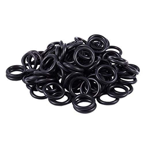 Pangocho Jinchao-O-Ring-Dichtscheibe 100 stücke schwarz Gummi o Ring, für rc Plane Prop Saver, 20mm x 14mm x 3mm, Hochwertiger Gummi (Color : Schwarz) von Pangocho