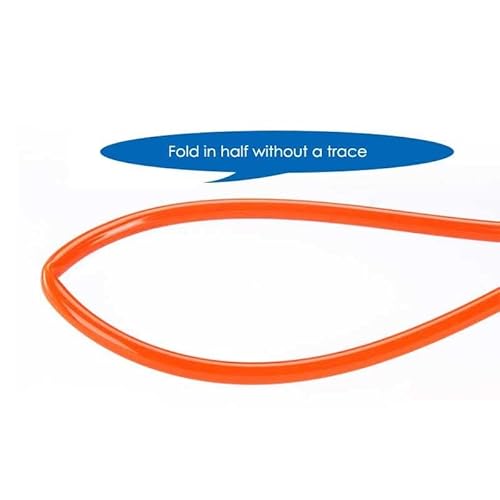 Pangocho Luftkomponentenschlauch Polyurethanschlauch 4 mm 6 mm 8 mm 10 mm 12 mm Rohrleitungsschlauch Pneumatikschlauch for Kompressor(Orange,16x12mm) von Pangocho