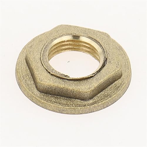 Pangocho Messing-Rohrverschraubungen, BSP-Außengewinde, gerader Winkel, 3-Wege-4-Wege-Stecker, Mutter, Dichtung, Messing-Adapter, Kupplungsstecker(Nut-F-Flange,3/4") von Pangocho