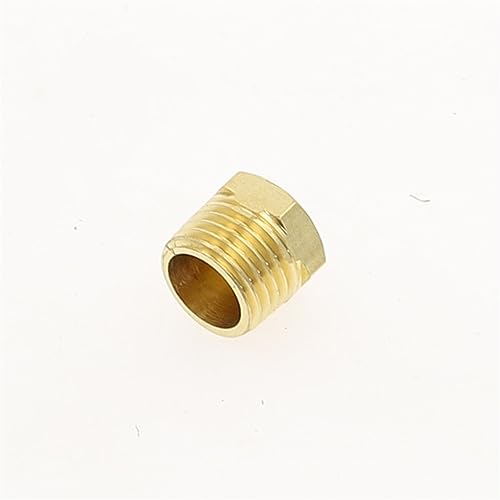 Pangocho Messing-Rohrverschraubungen, BSP-Außengewinde, gerader Winkel, 3-Wege-4-Wege-Stecker, Mutter, Dichtung, Messing-Adapter, Kupplungsstecker(Plug-M,1") von Pangocho